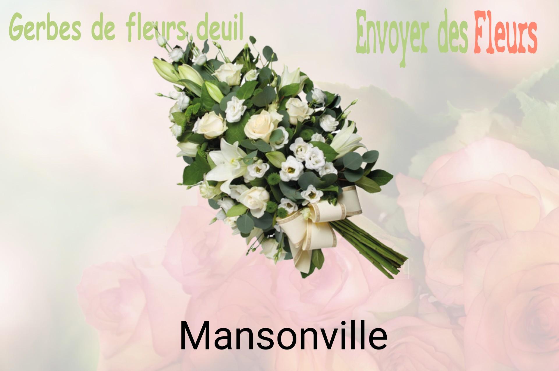 Gerbe de fleurs de deuil livrée à Mansonville